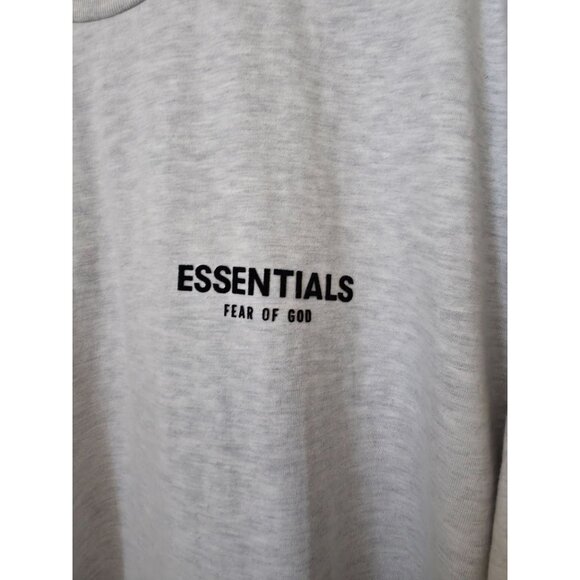 Essentials Fear Of God Dark Oatmeal 100% Cotton Casual Crewneck T-Shirt Sz XL - Picture 3 of 9